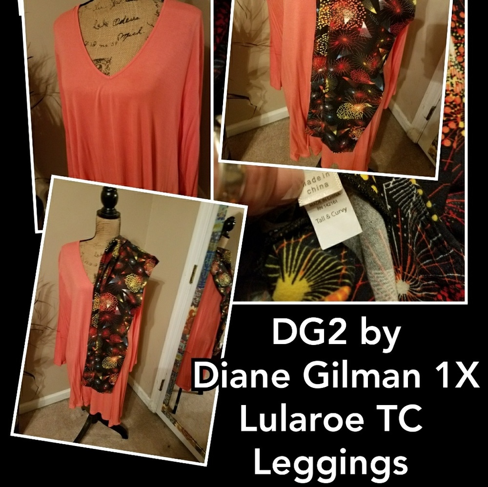 Lularoe TC Leggings and DG2 Tunic